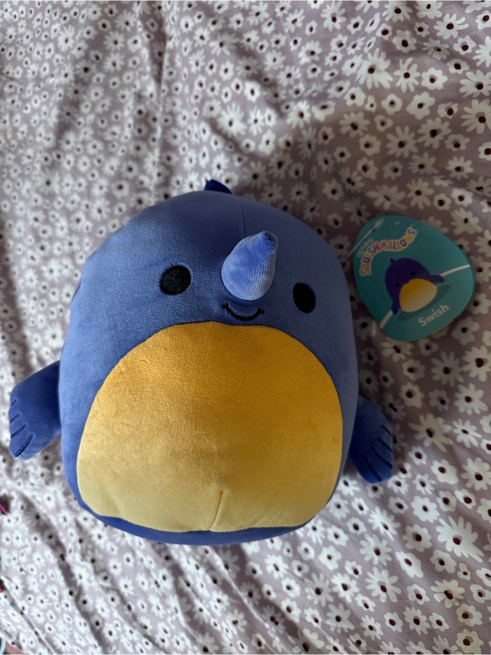 Squishmallows Swish Blue and Yellow Plush